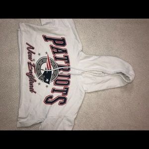 New England Patriots cropped hoodie